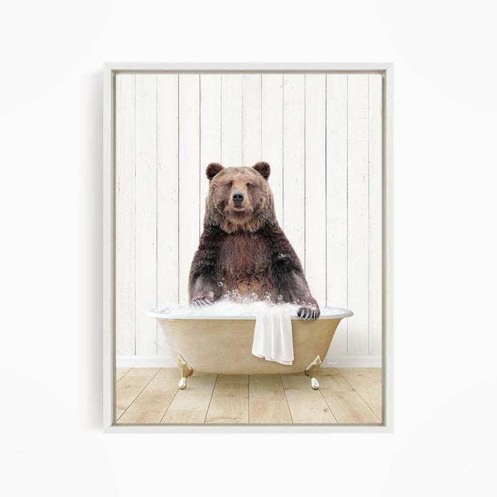 Bear in Farmhouse Bath