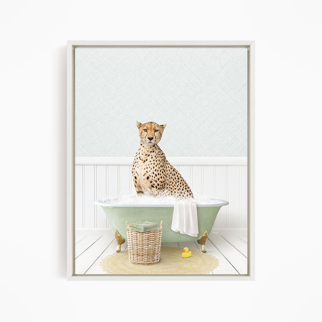 Cheetah in Cottage Green Bath