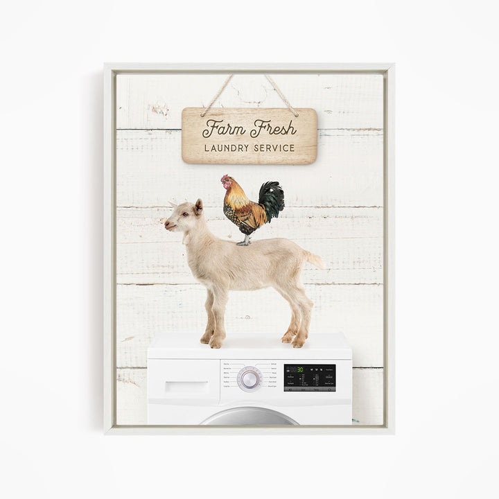 Farm Fresh Laundry Service - Farmhouse Wall Funny Sayings