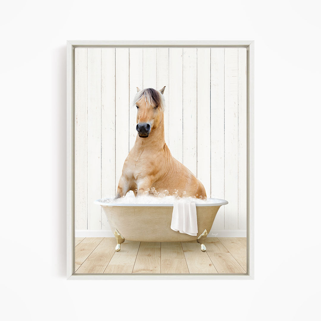 Horse in Farmhouse Bath