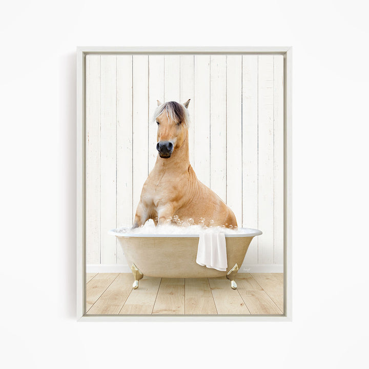 Horse in Farmhouse Bath