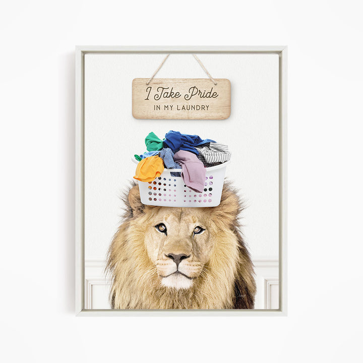 Lion Baskethead I Take Pride In My Laundry