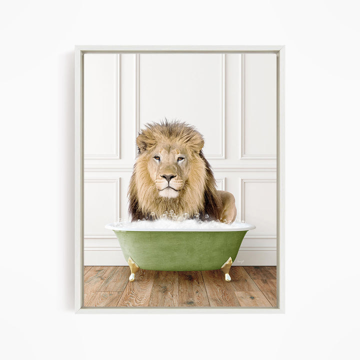 Lion in Transitional Bath Style