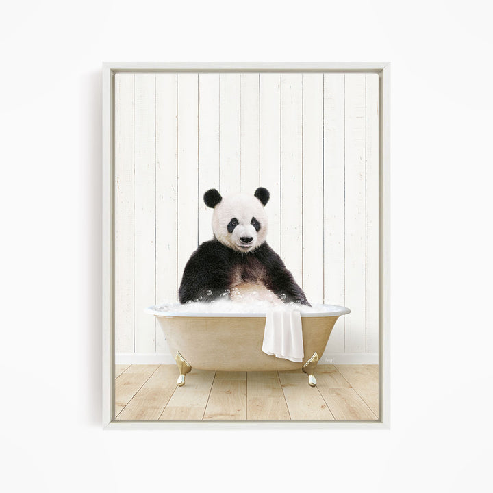 Panda in Farmhouse Bath