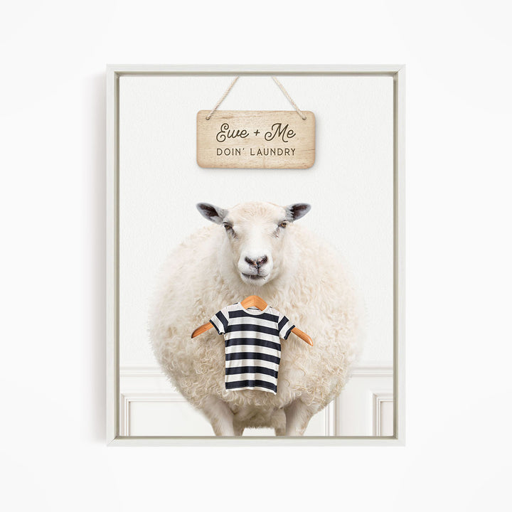 Sheep "Ewe & Me Doin' Laundry"