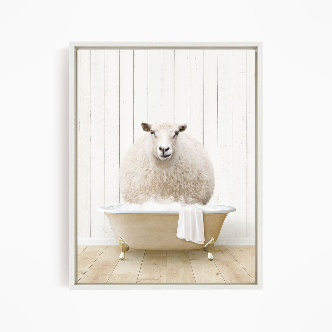 Sheep in Farmhouse Bath