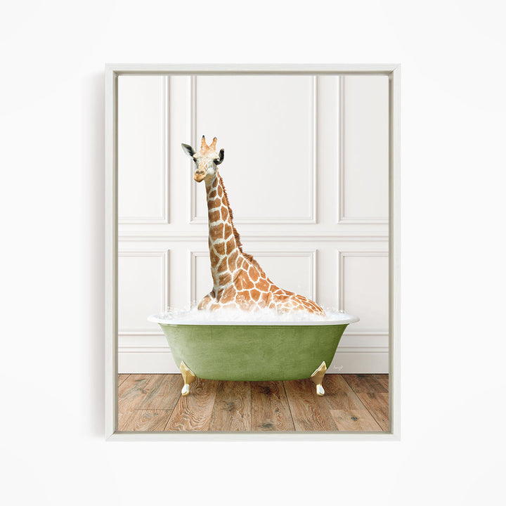 Tall Giraffe in Transitional Bath Style