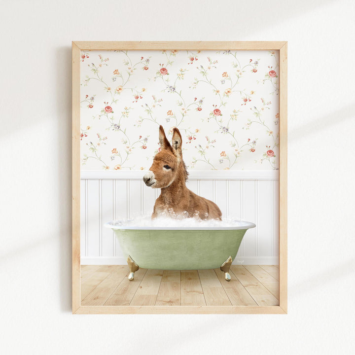 Baby Donkey in Country Cottage Bat