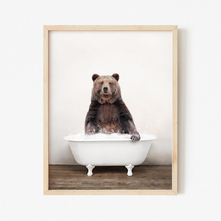 Bear in Rustic Bath