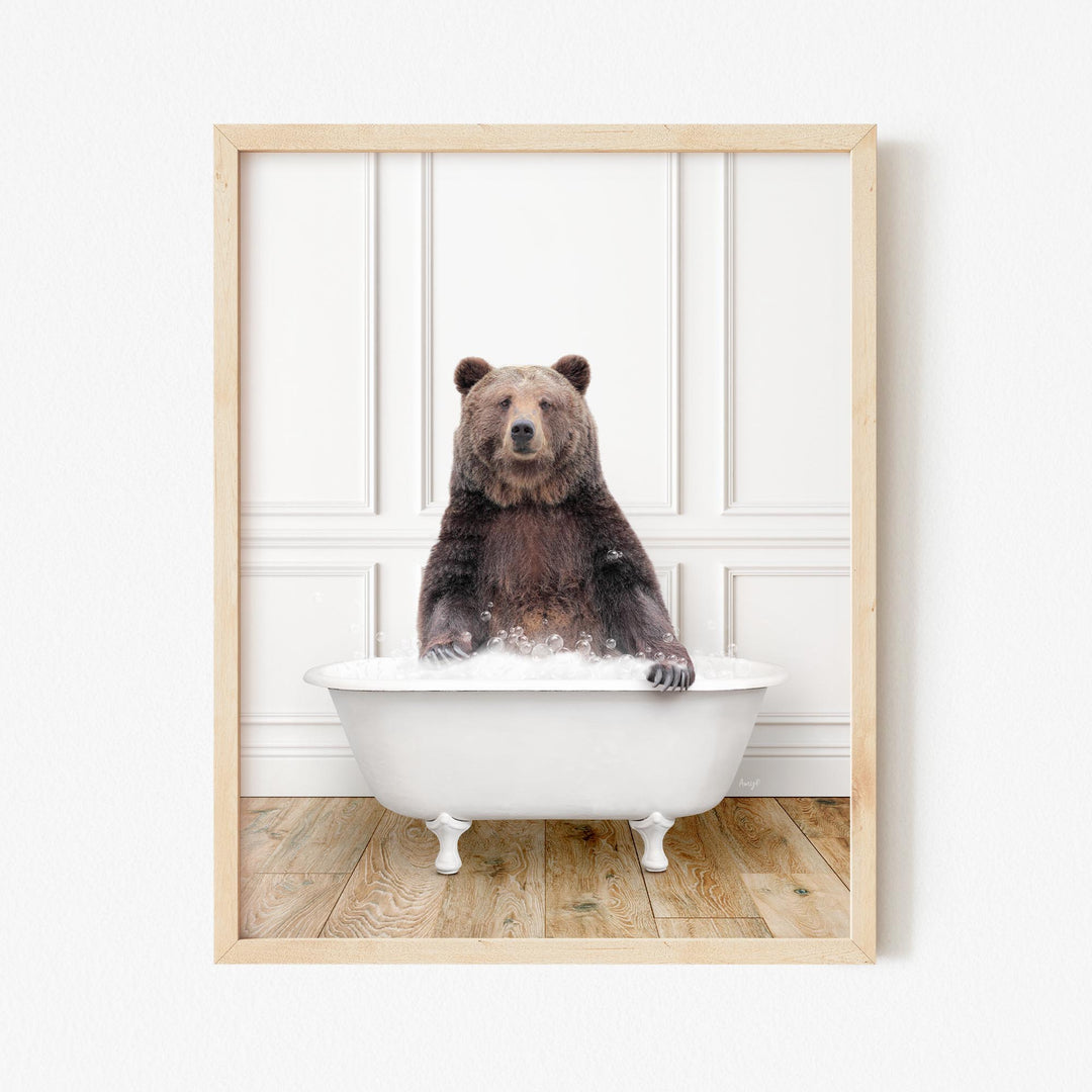 Bear in Traditional Panel Bath Style