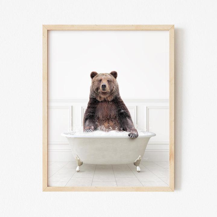 Bear Belly in Modern Neutral Bath