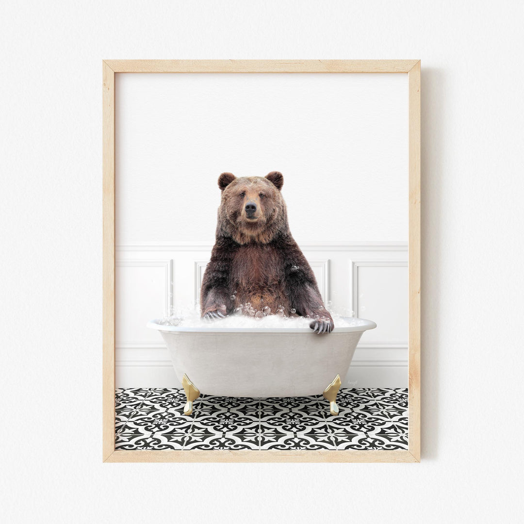 Bear in Stencil Neutral Bath