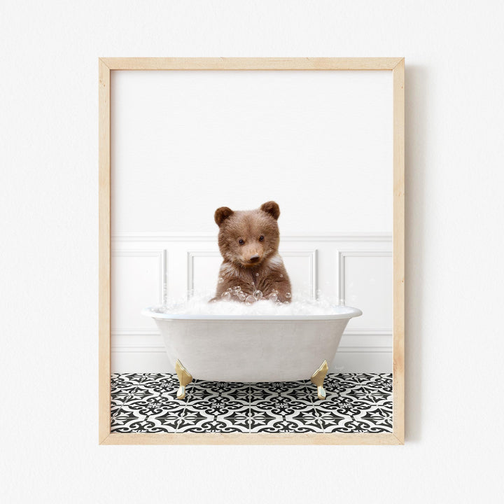 Bear Cub in Stencil Neutral Bath