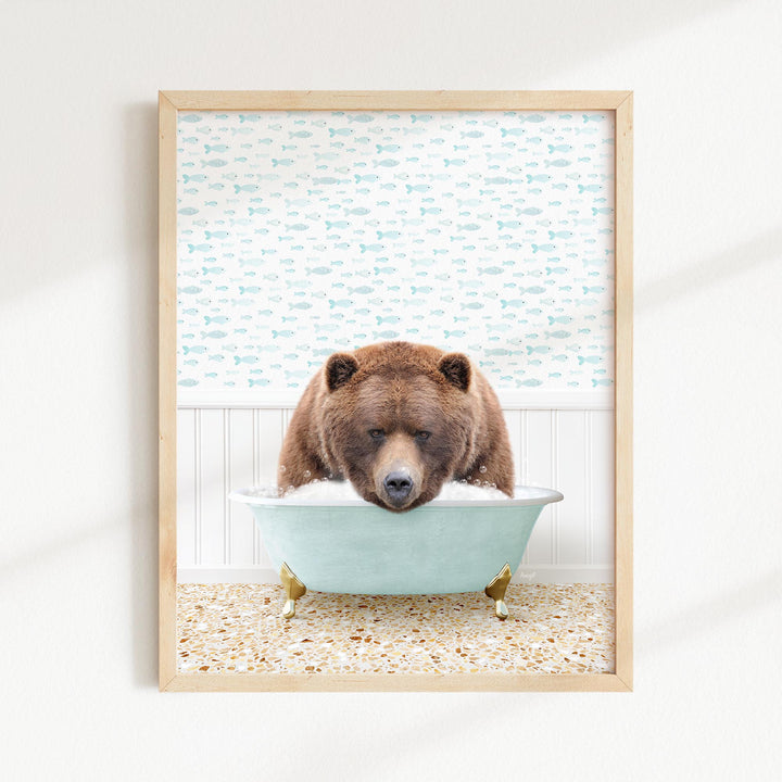 Big Bear in Little Fish Bath