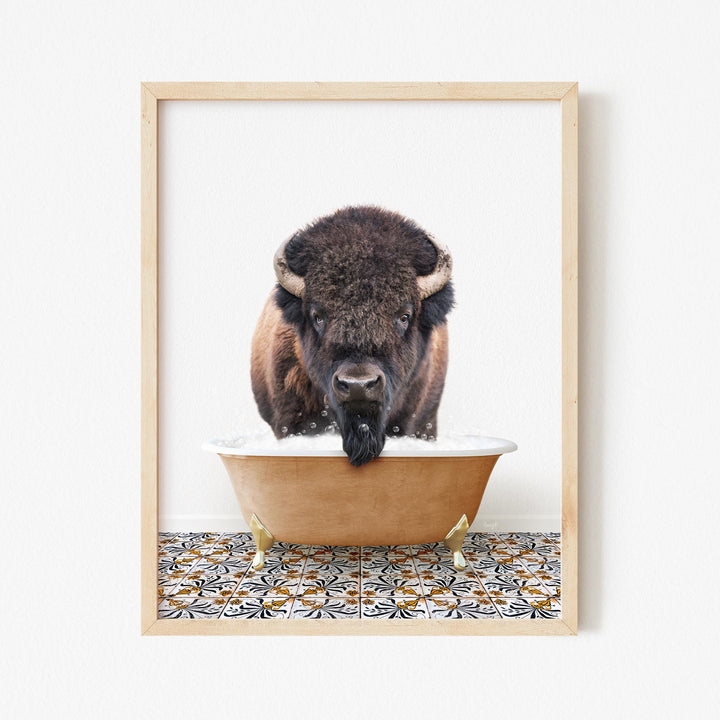Bison in Mediterranean Bath
