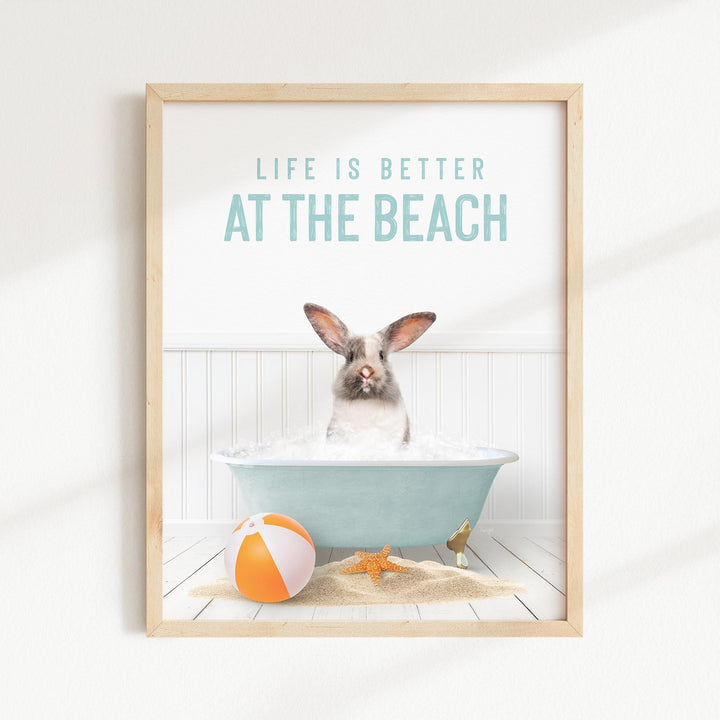 Bunny in Beach House Bath