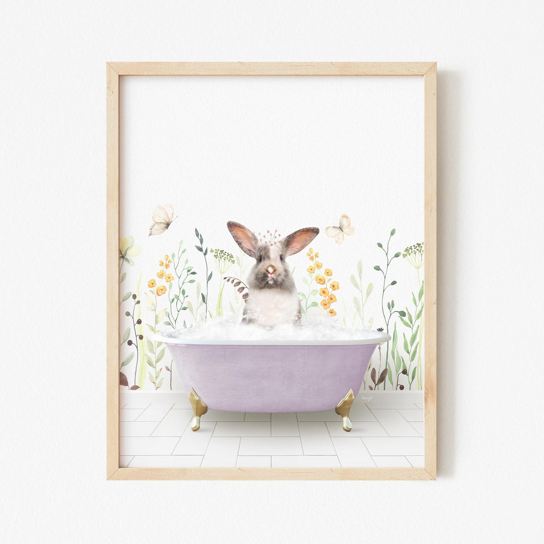 Bunny in Spring Bath