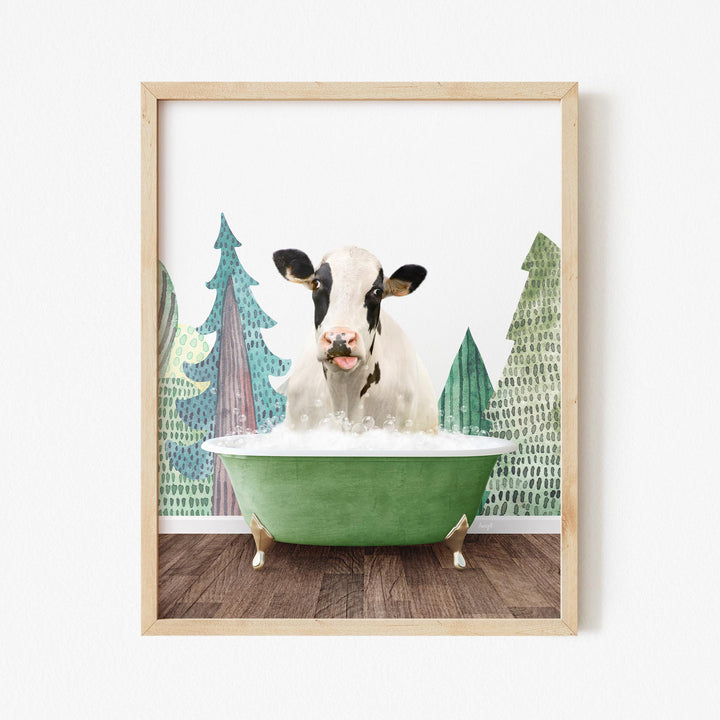 Holstein Cow in Wilderness Bath