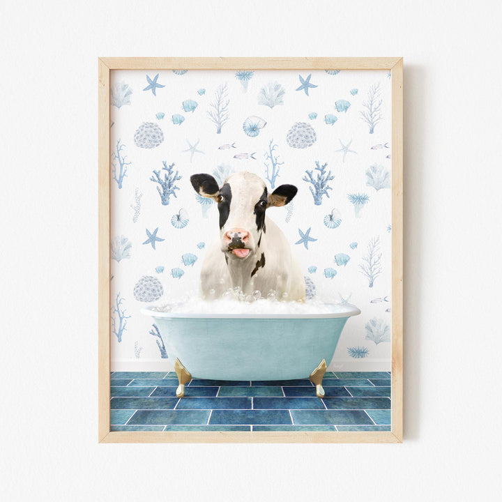 Holstein Cow in Under the Sea Bath