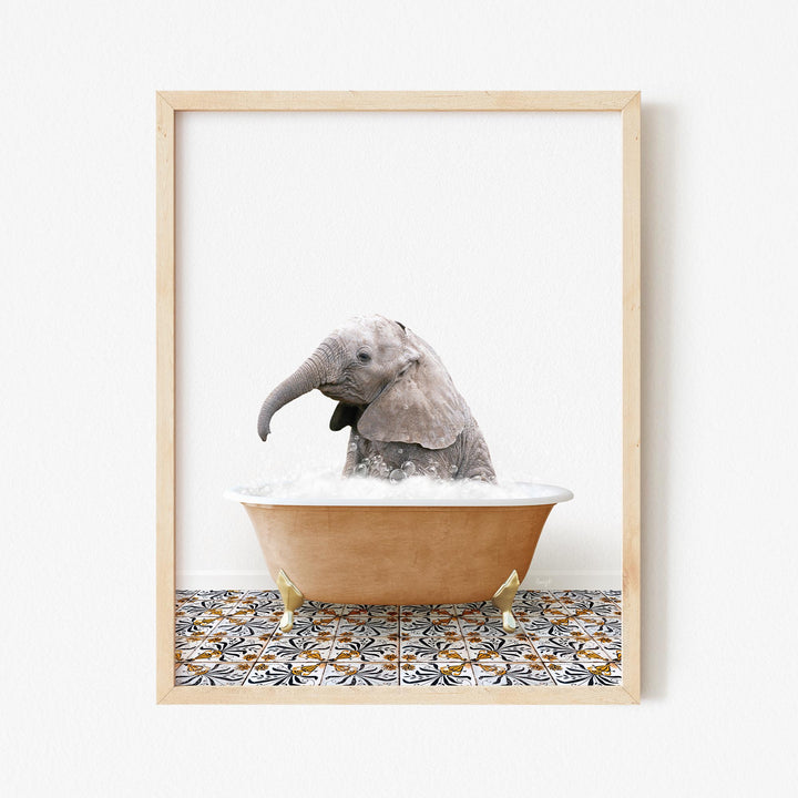 Baby Elephant No1 in Mediterranean Bath