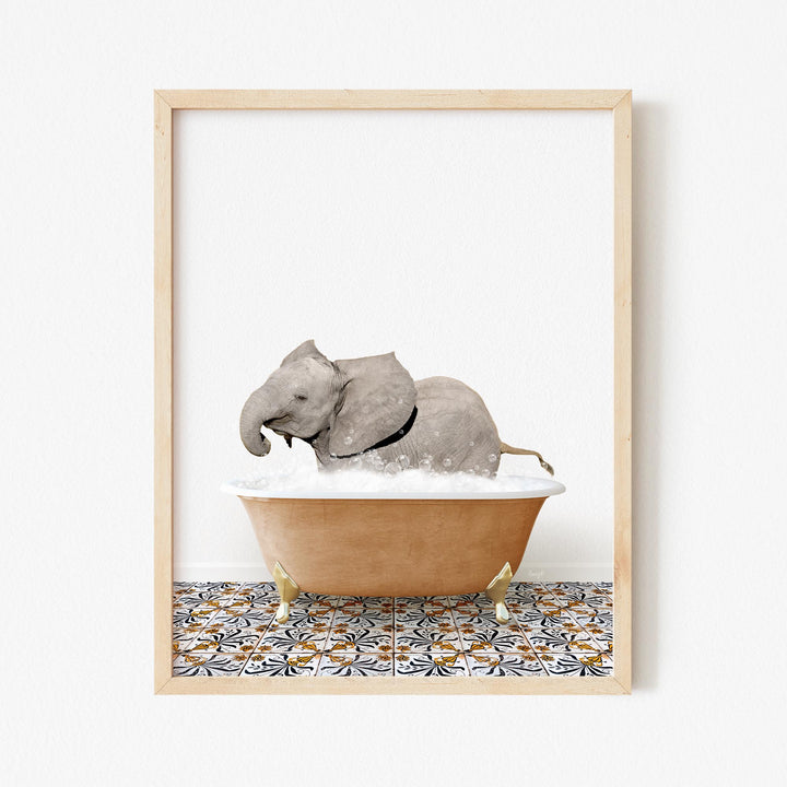 Baby Elephant No2 in Mediterranean Bath
