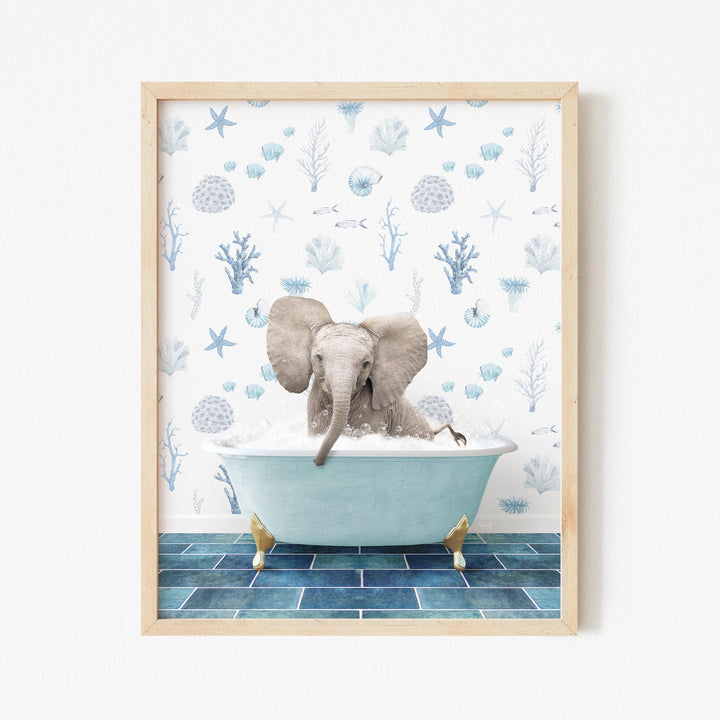 Baby Elephant No4 in Under the Sea Bath