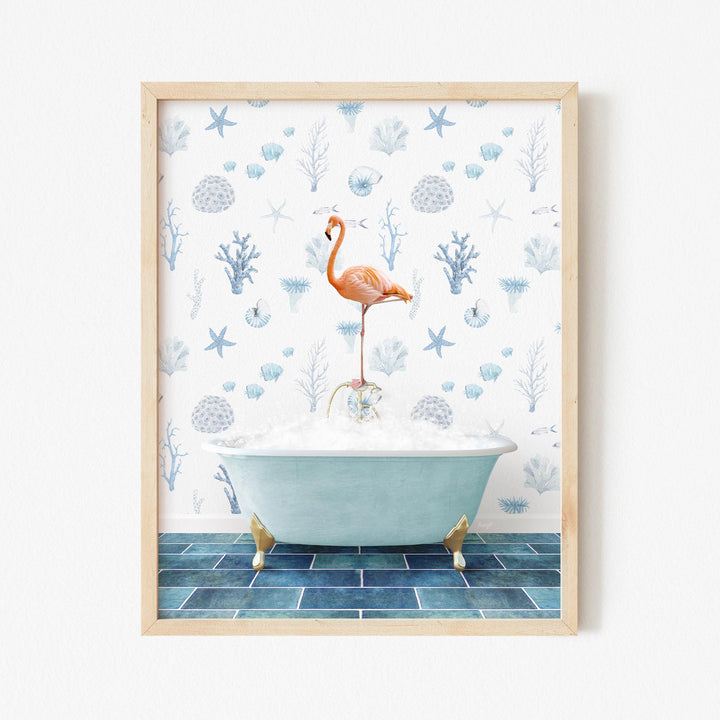 Flamingo in Under the Sea Bath