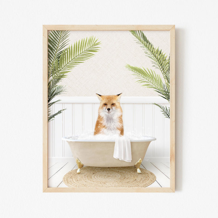 Fox in Palms Bath