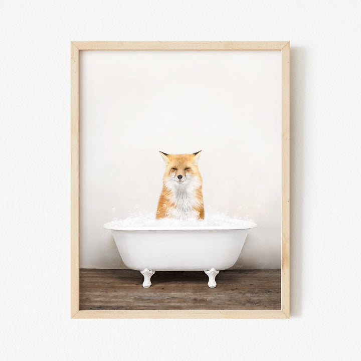 Fox in Rustic Bath
