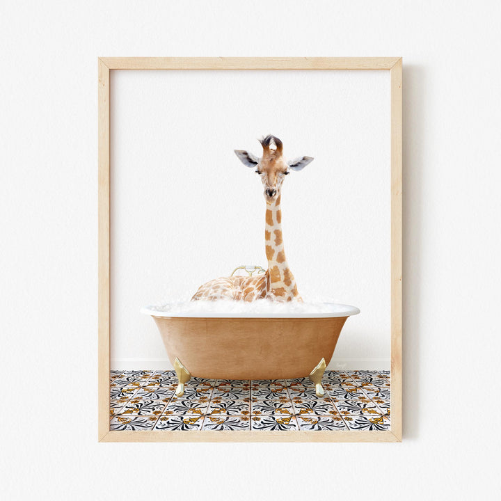 Giraffe in Mediterranean Bath