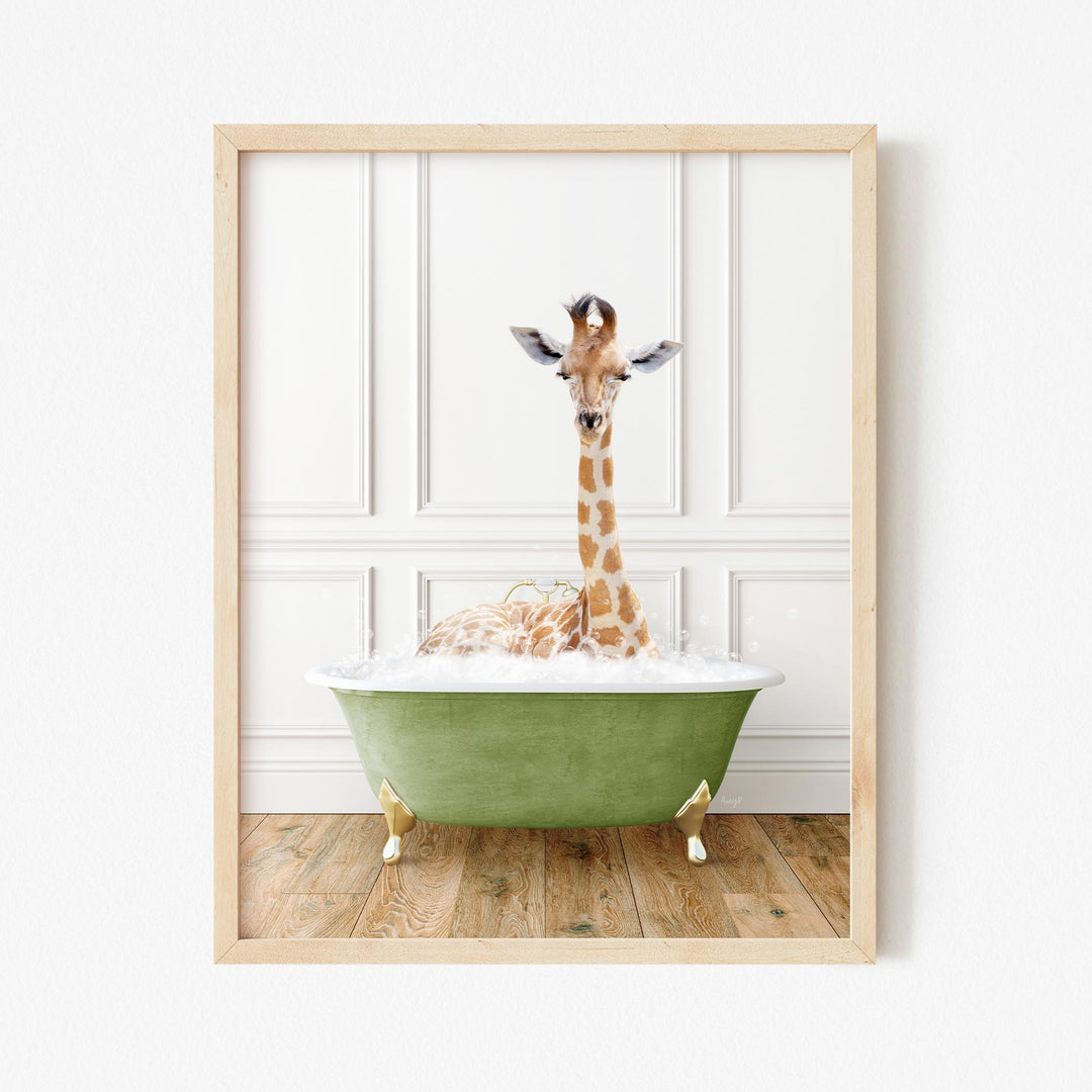 Giraffe in Transitional Bath Style