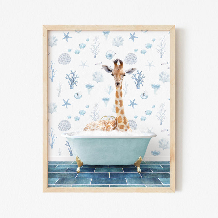 Giraffe in Under the Sea Bath