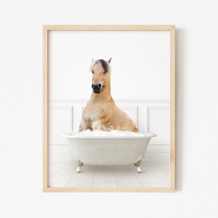 Horse in Modern Neutral Bath