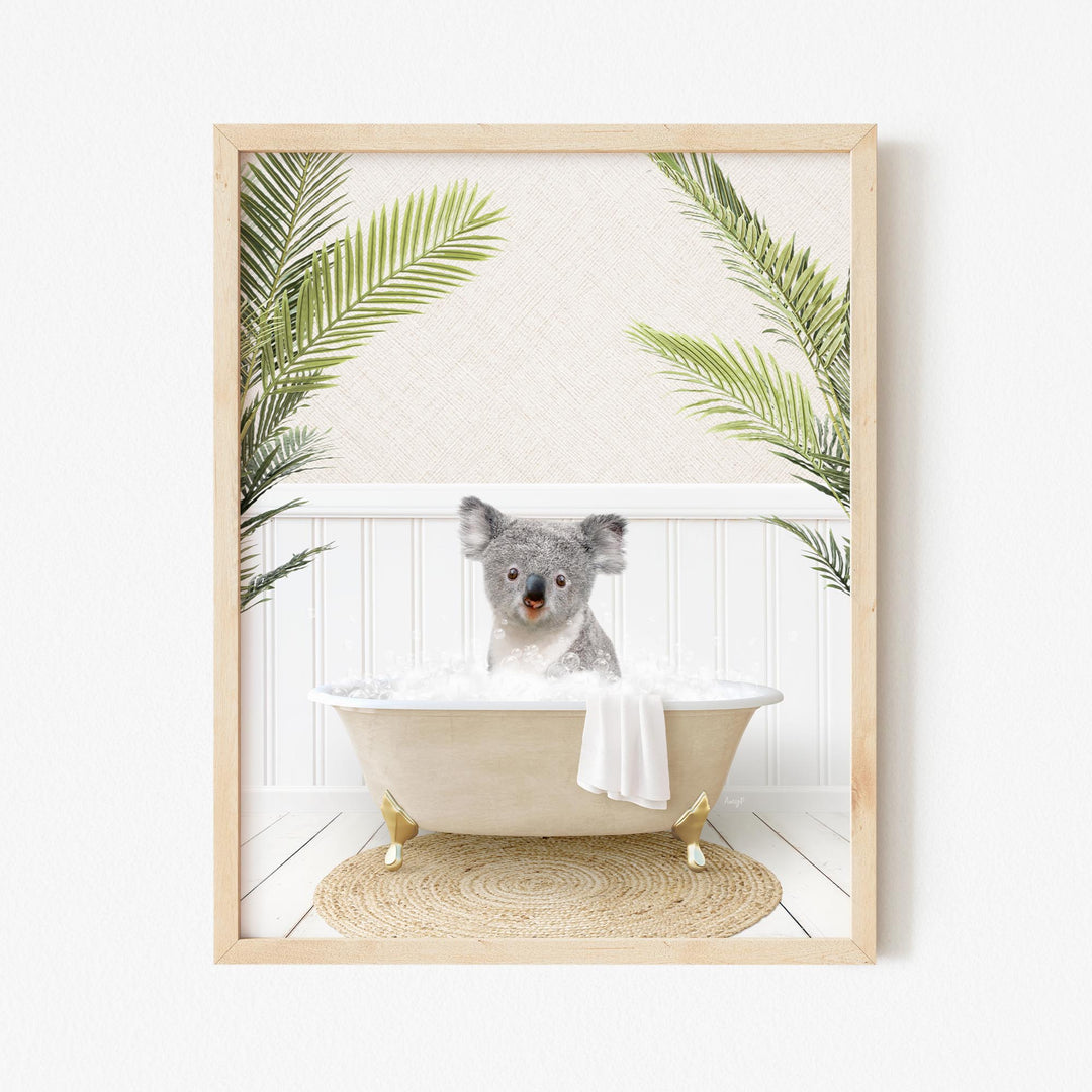 Koala Bear in Palms Bath