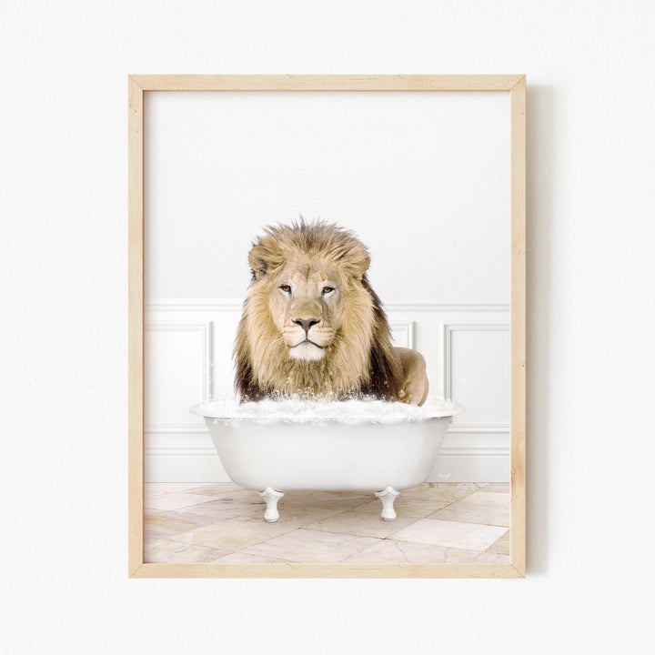 Lion in Modern Bath