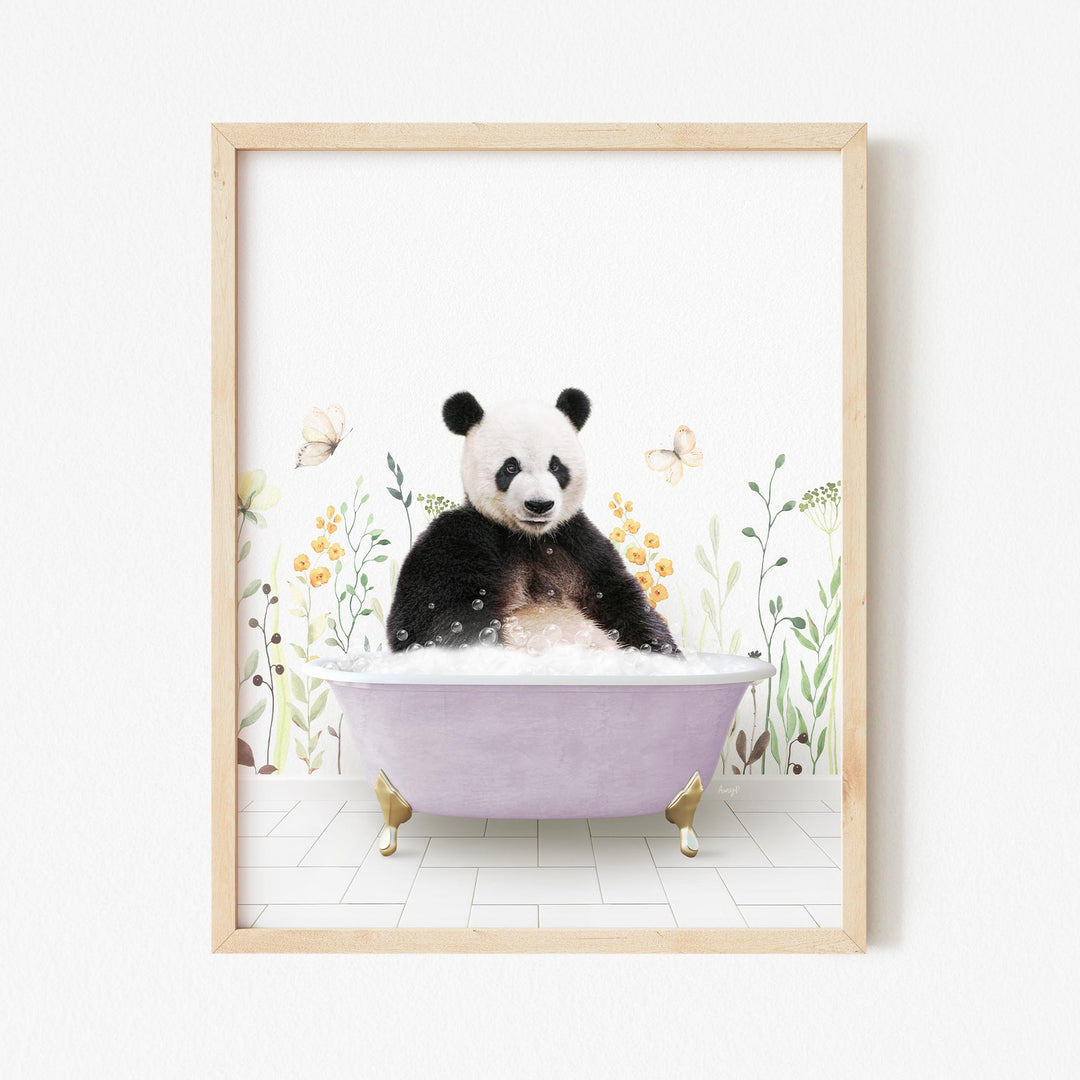 Panda in Spring Bath