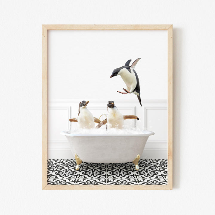 Penguins in Stencil Neutral Bath