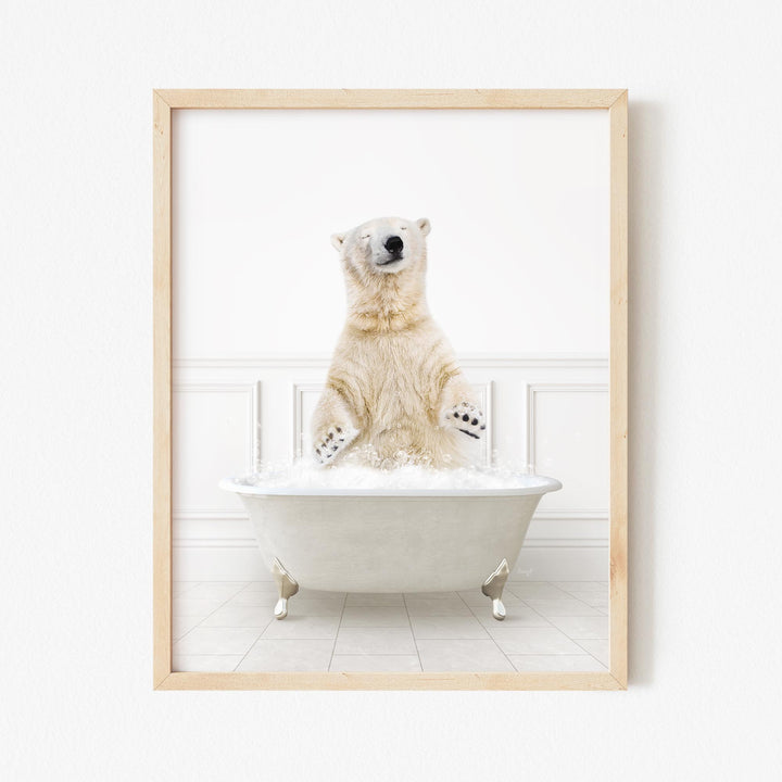 Polar Bear in Modern Neutral Bath