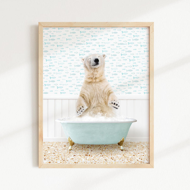 Polar Bear in Little Fish Bath