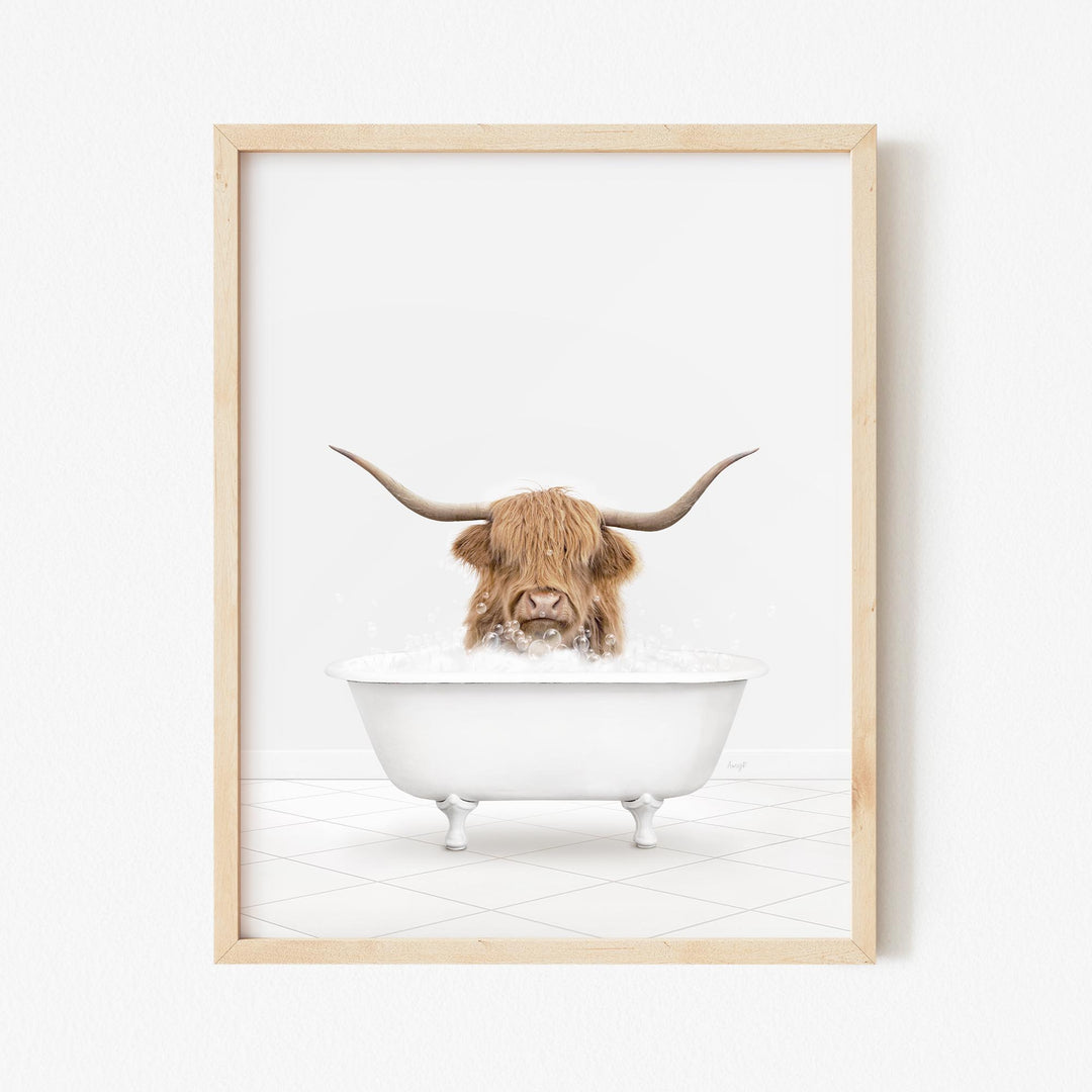 Highland Cow "Randall" in Neutral Bath