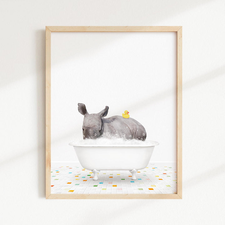 Baby Rhino - Chiclet Tile Bath