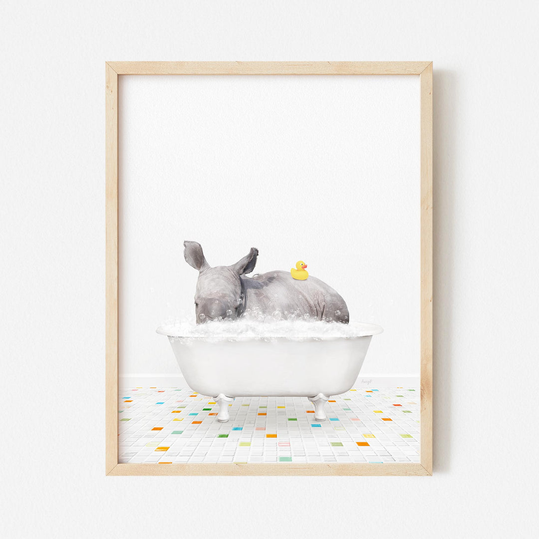 Baby Rhino - Chiclet Tile Bath