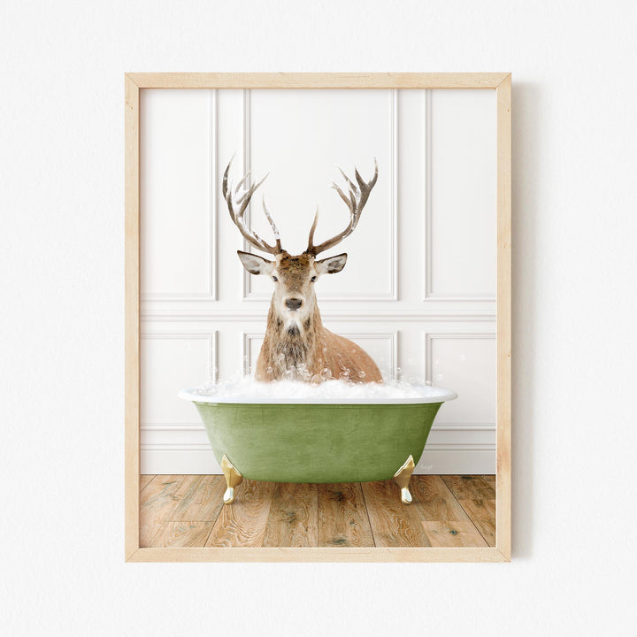 Male Deer in Transitional Bath Style