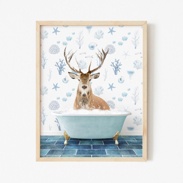 Male Deer in Under the Sea Bath