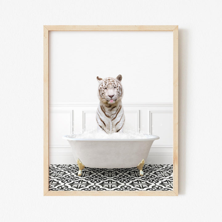 White Tiger in Stencil Neutral Bath