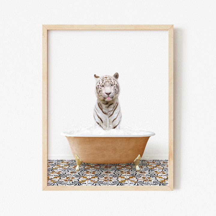 White Tiger in Mediterranean Bath