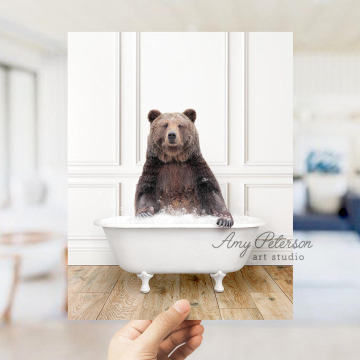 Bear in Traditional Panel Bath Style