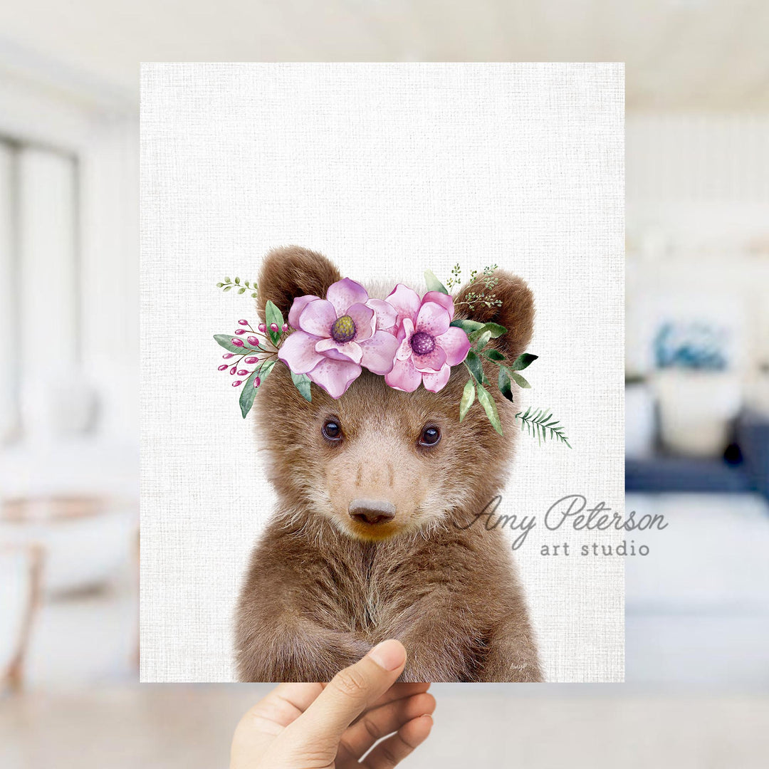 Baby Bear Cub Flower Crown