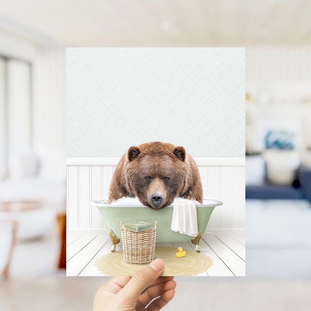 Big Bear in Cottage Green Bath