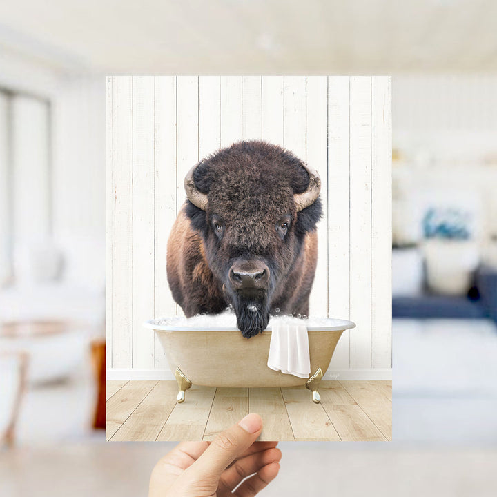Bison in Farmhouse Bath